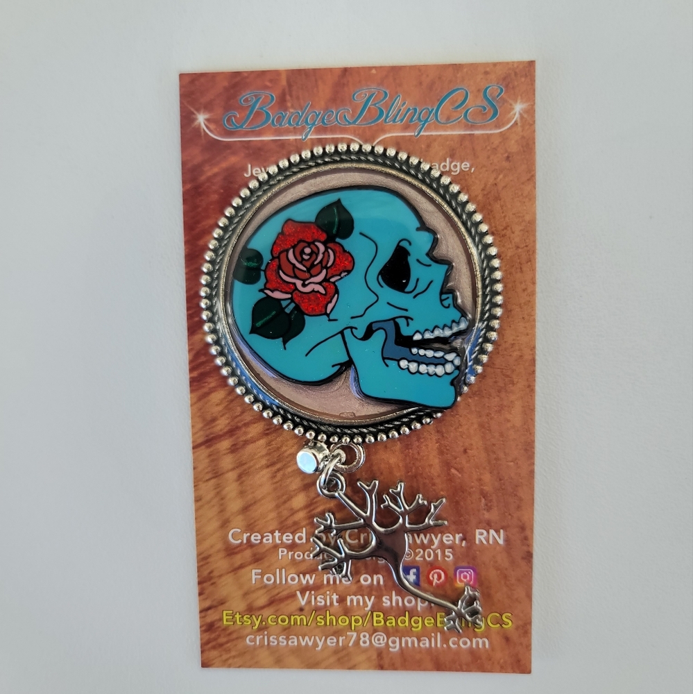 Skull Badge for Badge Reel